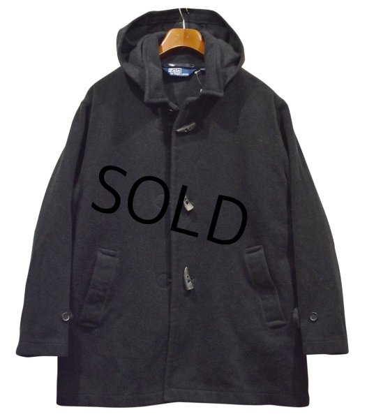画像1: 【ラルフローレン】【POLO RALPH LAUREN】【チャコール】ウール【ダッフルコート】【サイズXL】  (1)