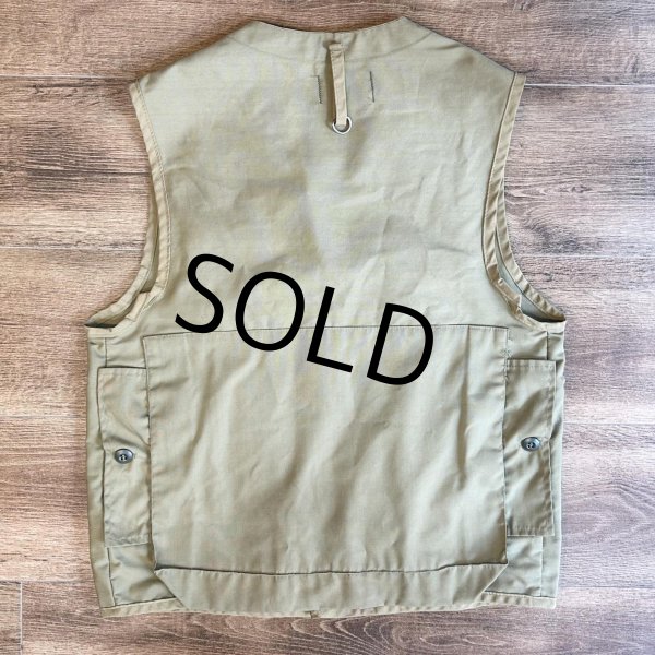 画像3:  90s USA製【ビンテージ】【SAFTBAK】【サフトバック】【ベージュ】ポリコットン【フィッシングベスト】【L程度】  (3)