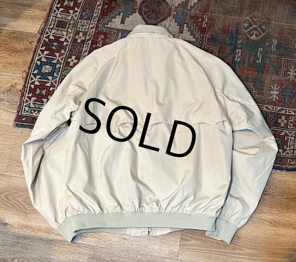 画像3: イングランド製【ビンテージ】【BARACUTA】【バラクータ】FOUR CLIMES G-9【ベージュx裏地赤チェック】ジップアップブルゾン【48LONG】  (3)
