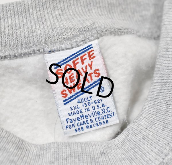 画像2: 90's~【USA製】【ビンテージ】【SOFFE】【グレー】【無地スウェット】【サイズL】  (2)