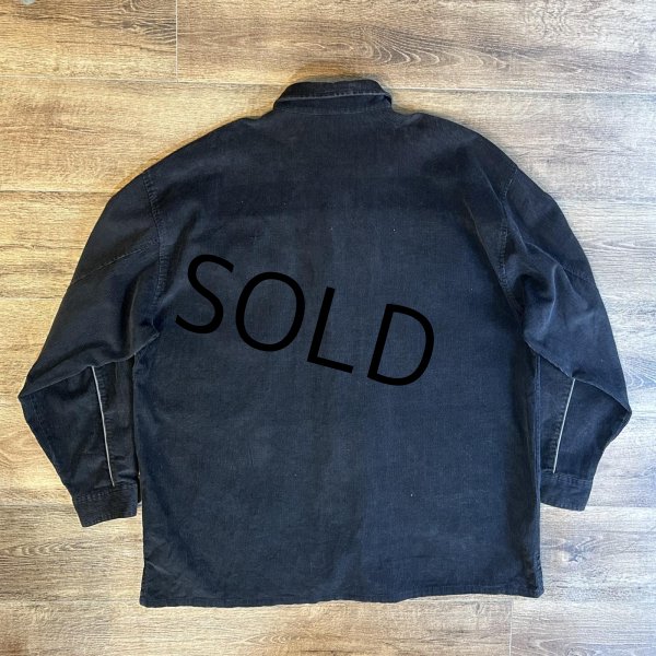 画像3: 【ビンテージ】【BUGLE BOY】ビューグル ボーイ【黒ｘグレーライン】【フルジップ】【コーデュロイジャケット】【サイズＸＬ】  (3)