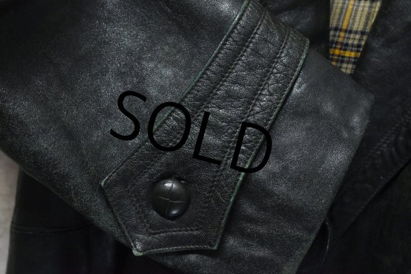 画像4: 40's〜【ビンテージ】【ドイツ軍】【EDER SPECHT】【タイロッケン】【モーターサイクル】【オールレザー】【オーバーコート】  (4)