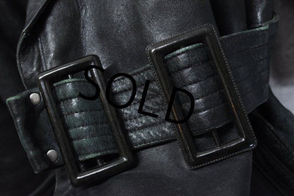 画像7: 40's〜【ビンテージ】【ドイツ軍】【EDER SPECHT】【タイロッケン】【モーターサイクル】【オールレザー】【オーバーコート】  (7)