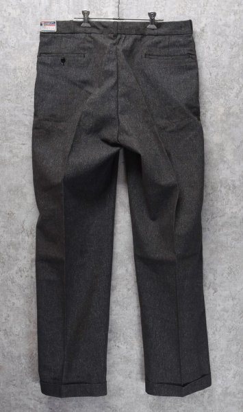 画像5: 〜50's 【デッドストック】【BAREKAT】【黒シャンブレー】【ブラックシャンブレー】 【ワークパンツ】【スラックス】【38x34】  (5)