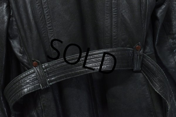 画像5: 40's〜【ビンテージ】【ドイツ軍】【EDER SPECHT】【タイロッケン】【モーターサイクル】【オールレザー】【オーバーコート】  (5)