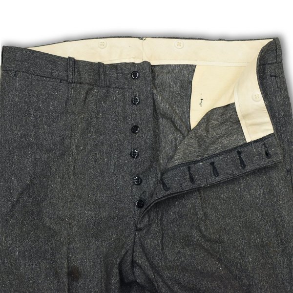 画像2: 〜50's 【デッドストック】【BAREKAT】【黒シャンブレー】【ブラックシャンブレー】 【ワークパンツ】【スラックス】【38x34】  (2)