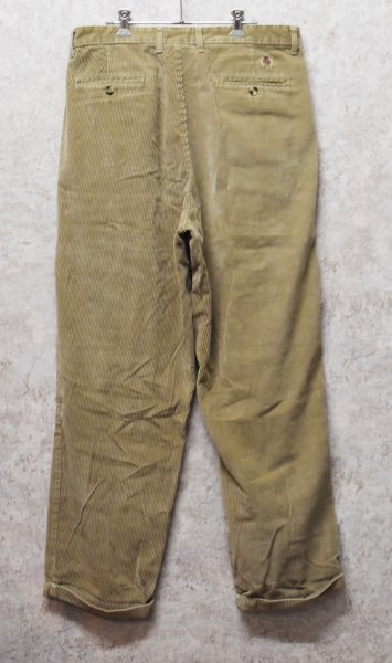画像4: 90's〜【トミーヒルフィガー】【TOMMY HILFIGER】【ベージュ】【コーデュロイパンツ】【34×30】  (4)