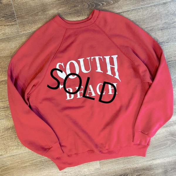 画像1: 90's【USA製】【ビンテージ】【Tultex】【タルテックス】【South BEACH】【赤】【スウェット】【サイズXL】  (1)