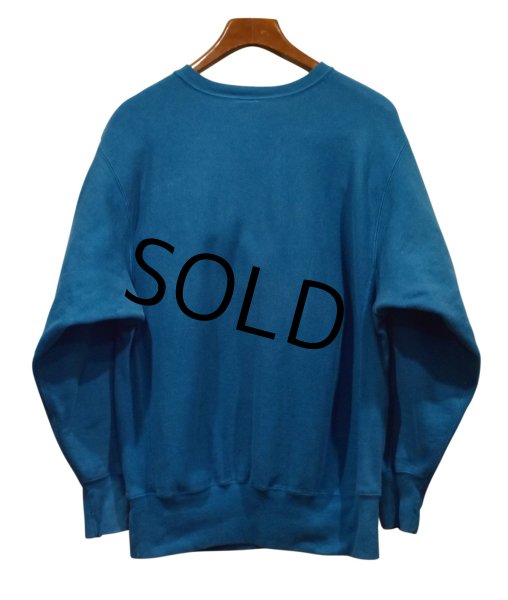 画像3: 90's【USA製】【ビンテージ】【チャンピオン】【リバースウィーブ】【藍色】【無地】【リバースウィーブ】【スウェット】【サイズXL】  (3)