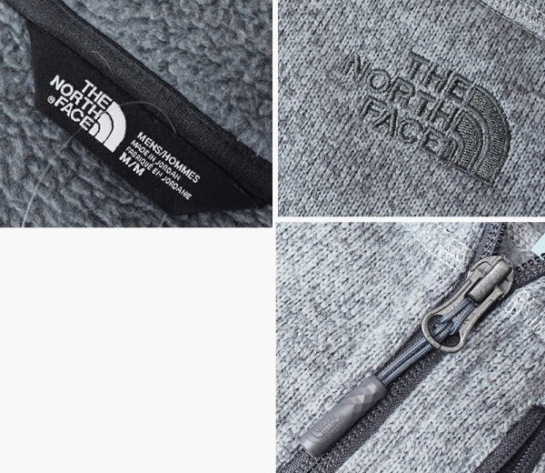 画像2: 【ノースフェイス】【the north face】【グレー】【ハーフジップフリースジャケット】【サイズM】  (2)