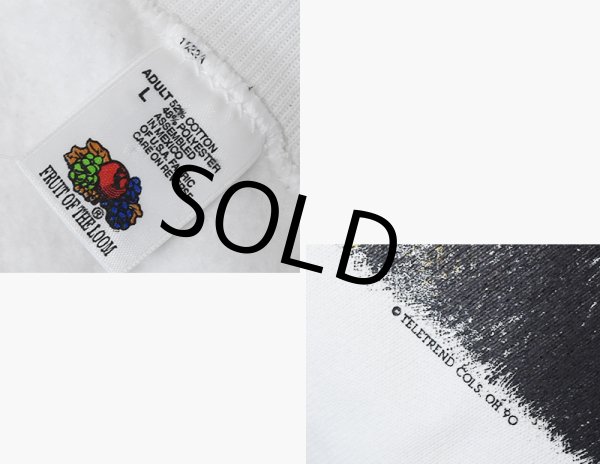 画像2: ほぼ未使用!! 90's~【ビンテージ】【フルーツオブザルーム】【Keeshond】 キースホンド犬【白】【スウェット】【サイズL】  (2)