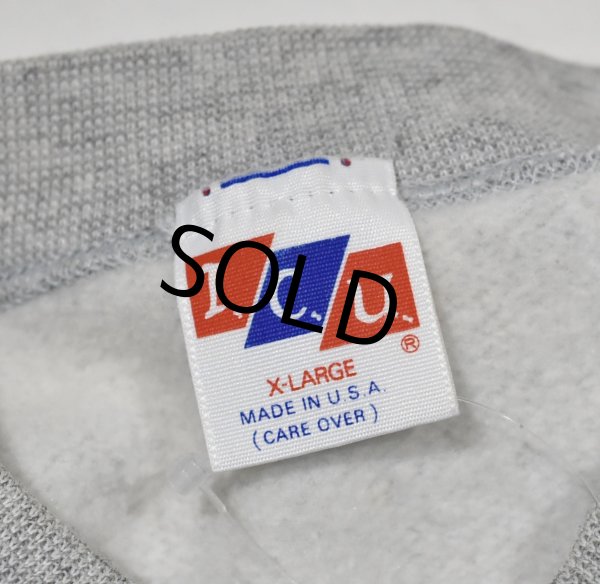 画像2: 80's 【USA製】【ビンテージ】【I.C.U】【グレー】【無地スウェット】【サイズXL】  (2)