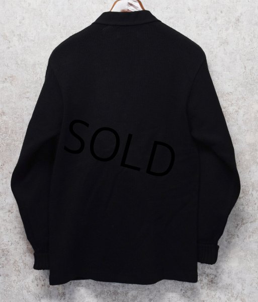 画像3: 90's【USA製】【ビンテージ】【Bristol】【ブリストル】USワッペン【黒】ブラック【アクリルカーディガン】【サイズ38】  (3)