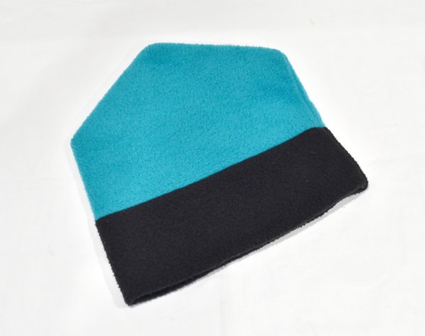 画像3: 90's~【USA製】【ビンテージ】エディーバウアー【ターコイズブルー×黒】【フリースキャップ】  (3)