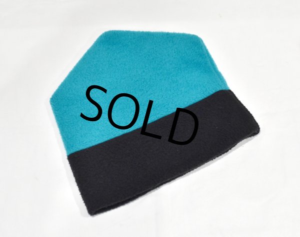 画像3: 90's~【USA製】【ビンテージ】エディーバウアー【ターコイズブルー×黒】【フリースキャップ】  (3)