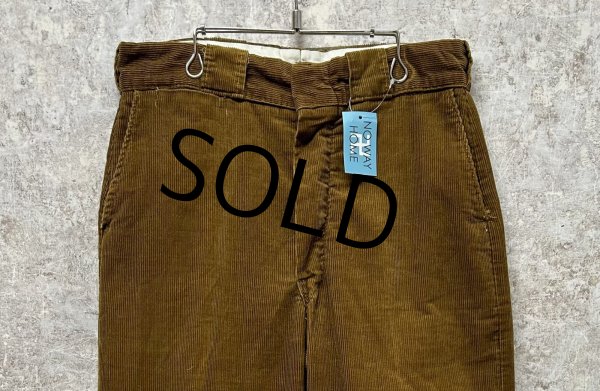 画像3: 70's〜【ビンテージ】ブラウン　茶色【コーデュロイパンツ】【W34程度】  (3)