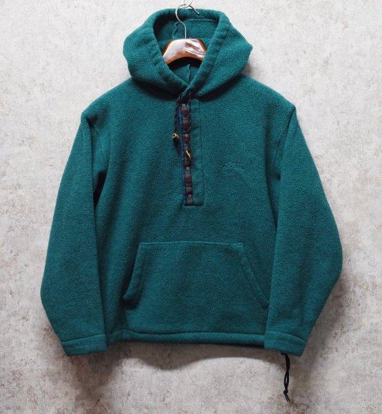 画像1: 【ビンテージ】【ＬＬビーン】【L.L.bean】【緑】【フリース】【パーカー】【M程度】  (1)