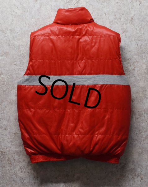 画像5: 【ビンテージ】【アディダス】【リバーシブル】【グレーX赤】【中綿ダウンベスト】【L程度】  (5)