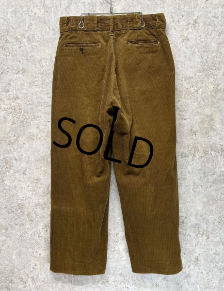 画像5: 70's〜【ビンテージ】ブラウン　茶色【コーデュロイパンツ】【W34程度】  (5)