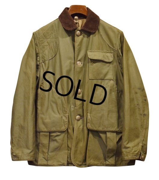 画像1: 50's【ビンテージ】【HIRSCHWEIS】ハーシュワイス ホワイトスタッグ 襟コーデュロイ【ブラウン】【ハンティングジャケット】【サイズUS40】   (1)