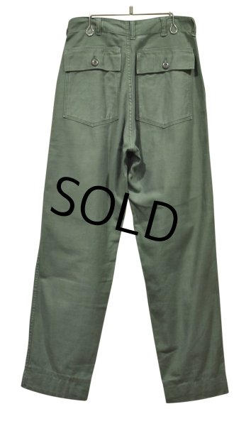 画像3: 【60's】【米軍実物】ビンテージ Ｗステッチ OG107 ベイカーパンツ【ユーティリティパンツ】34×33  (3)