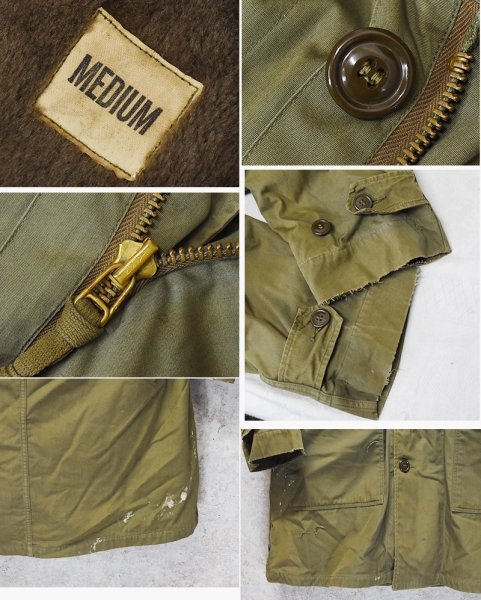 画像2: 〜50's【ビンテージ】【米軍実物】U.S.ARMY【M-47】M-47パーカー【パイルライナー付き】オーバーコート【サイズM】  (2)