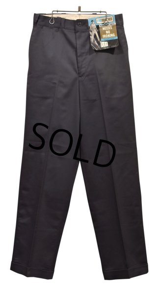 画像4: 【デッドストック】70's【ビンテージ】【FIVE BROTHER】【ファイブブラザー】チャコール【ワークパンツ】【31x33】  (4)