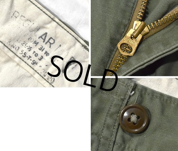 画像2: 50's【u.s.army】ビンテージ【米軍実物】【M-51】【フィールドパンツ】【カーゴパンツ】【M-R】  (2)