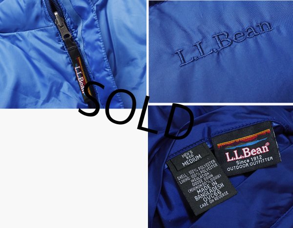 画像2: 90's【ビンテージ】【L.L.bean】【L.L.ビーン】青【ダウンベスト】リバーシブル【サイズM】  (2)