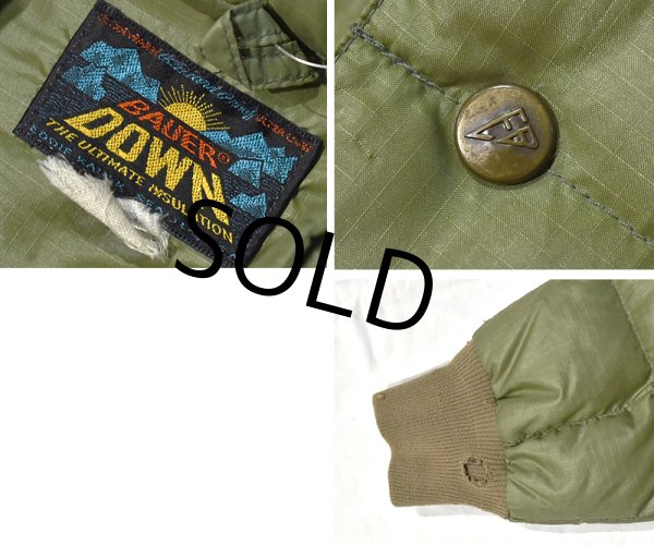 画像2: 60's【ビンテージ】【Eddie Bauer】【エディーバウアー】バウアーダウン【モスグリーン】キルティングダウン【ダウンジャケット】  (2)