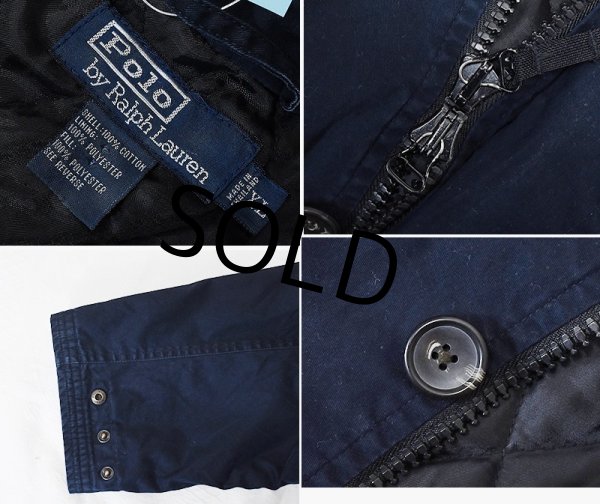 画像2: オールドラルフローレン【ポロラルフローレン】【紺】中綿入りジャケット【サイズXL】  (2)