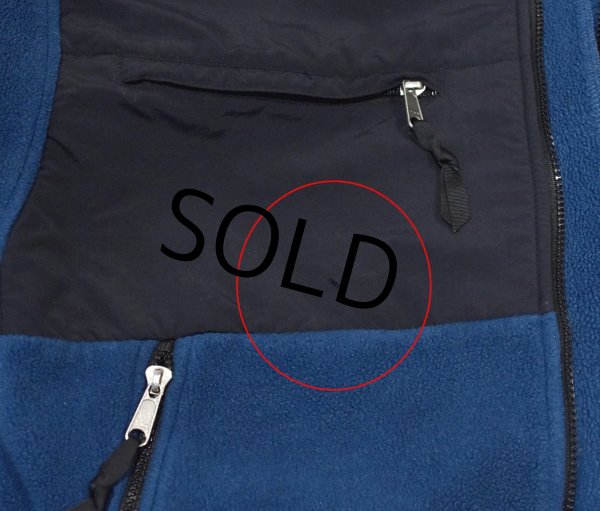 画像3: 【ノースフェイス】【the north face】【青×黒】デナリジャケット【フルジップフリースジャケット】【サイズL】  (3)