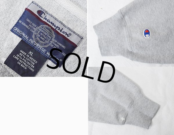 画像2: 【Champion】【チャンピオン】【リバースウィーブ】【ISU】カレッジパーカー【グレー】【スウェット】【サイズXL】 (2)