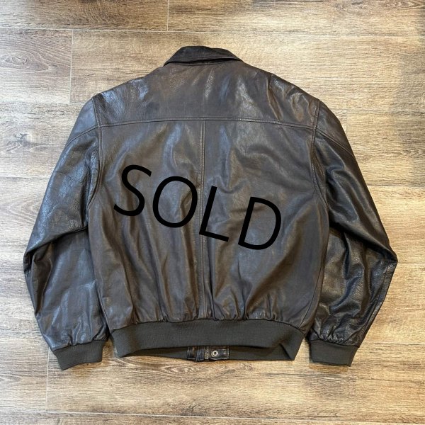 画像3: 【SAVILE ROW】サヴィル・ロウ 【ビンテージ】【ブラウン】【A-2タイプ】【レザージャケット】【サイズM】  (3)