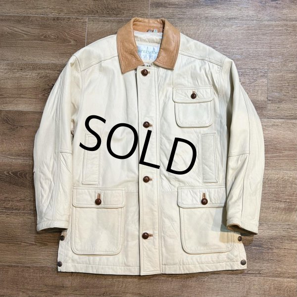 画像4: 【ビンテージ】【skins by tora】スキンズバイテラ【ナチュラルxキャメル】【レザーコート】【サイズM】  (4)