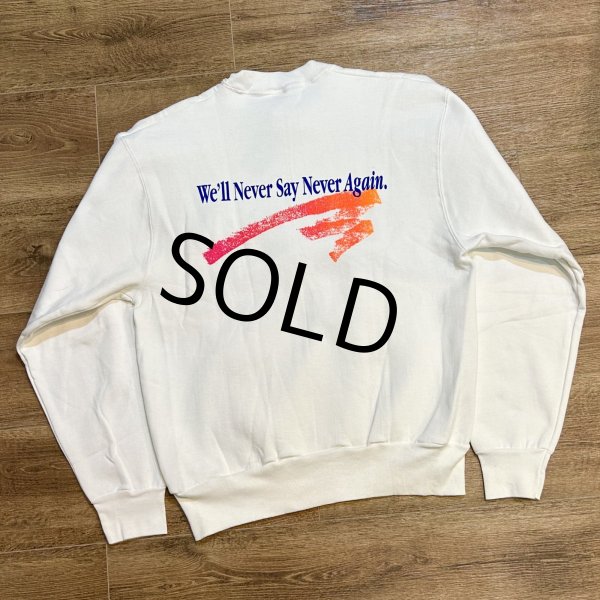 画像3: ほぼ未使用!! 90's~【USA製】【ビンテージ】【フルーツオブザルーム】ソニー【Sony and VHS】バックプリント【白】【スウェット】【サイズL】  (3)