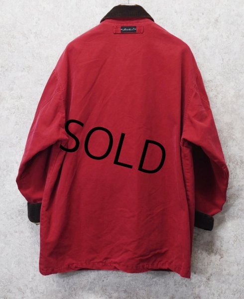 画像3: 【ビンテージ】【エディーバウアー】【赤×襟ブラウン】襟コーデュロイ　コットンジャケット【サイズL】   (3)