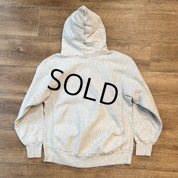 画像3: 80's~【USA製】【ビンテージ】ランズエンド別注【チャンピオン】【Champion】【リバースウィーブパーカー】グレー【目無し】【サイズL程度】  (3)