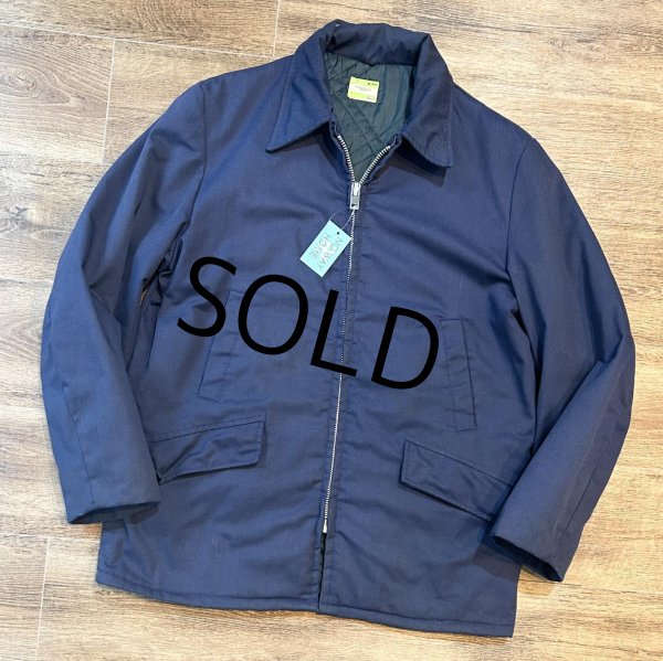 画像1: ~80's【ビンテージ】【SEARS】【シアーズ】【紺】【中綿入り】【ワークジャケット】【サイズM】  (1)
