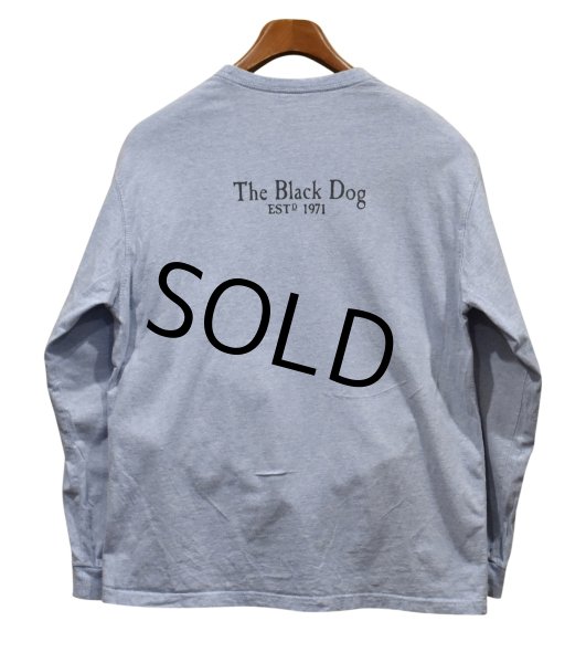画像3: 【ビンテージ】The Black Dog【犬プリント】【ロンT】水色【サイズS】  (3)