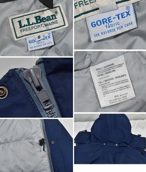 画像2: 80's【ビンテージ】【LLビーン】【L.L.bean】【紺】【ゴアテックス】【マウンテンパーカー】【サイズS】  (2)