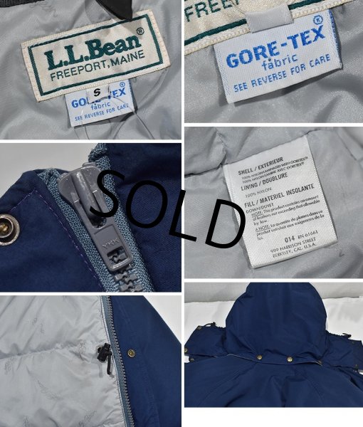 画像2: 80's【ビンテージ】【ＬＬビーン】【L.L.bean】【紺】【ゴアテックス】【マウンテンパーカー】【サイズＳ】  (2)