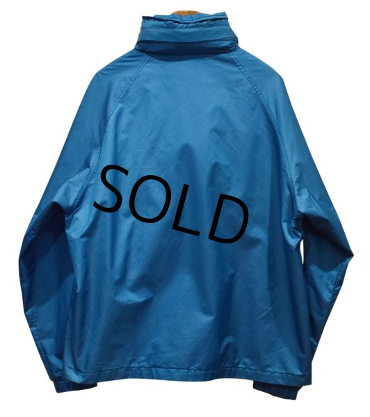 画像3: 【ビンテージ】【エディーバウアー】【Eddie Bauer】【水色×黄色ライン】アノラックパーカー【サイズXL】  (3)