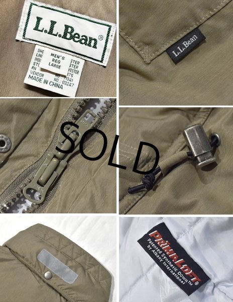 画像2: ビンテージ L.L.Bean 【ＬＬビーン】【ベージュ】フード付き【プリマロフトジャケット】【サイズL】  (2)