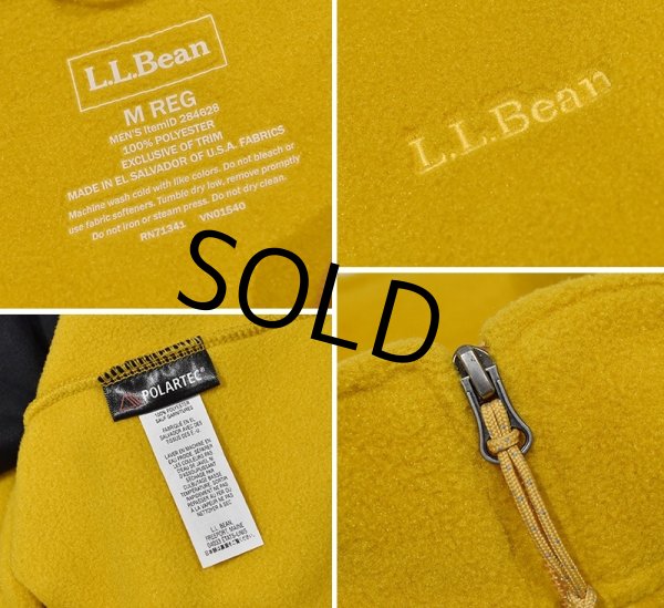 画像2: 【ビンテージ】【L.L.bean】 【L.L.ビーン】からし色【フリースベスト】【サイズM】   (2)