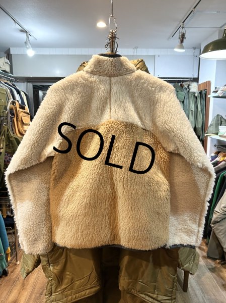 画像3: デッドストック【パタゴニア】patagonia【ナチュラルブレンド】白ｘライトブラウン【レトロカーディガン】フリース【サイズＸＳ】  (3)