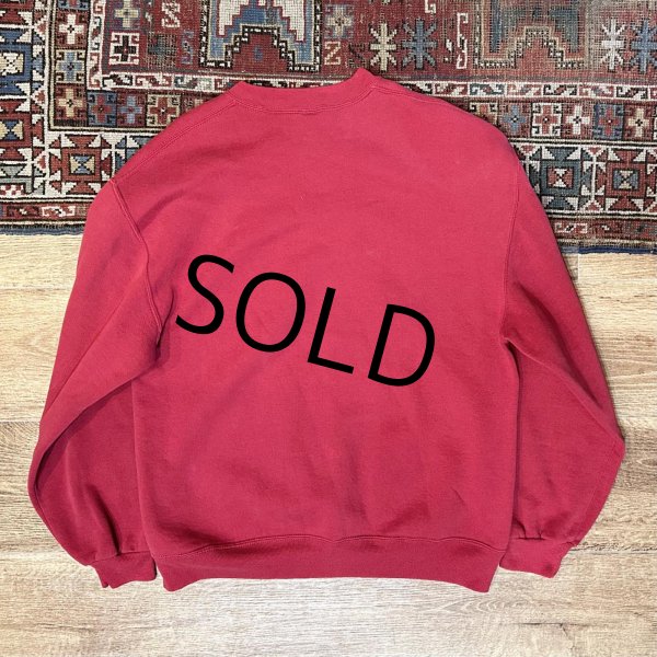 画像3: 90's【USA製】【ビンテージ】【ラッセル】【エンジ】【無地スウェット】【サイズL】  (3)