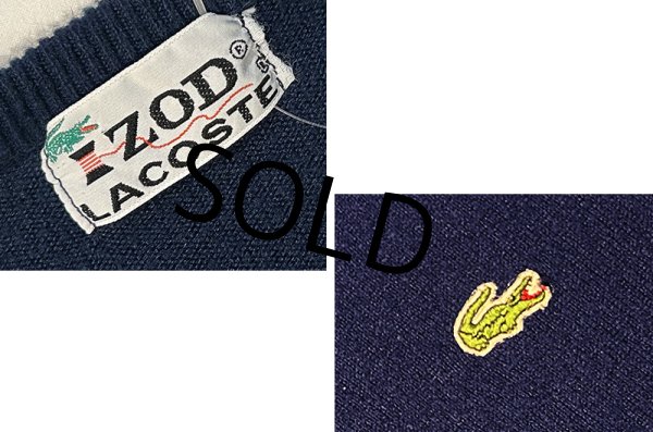 画像2: 【IZOD LACOSTE】アイゾッド ラコステ【紺】【アクリルセーター】  (2)
