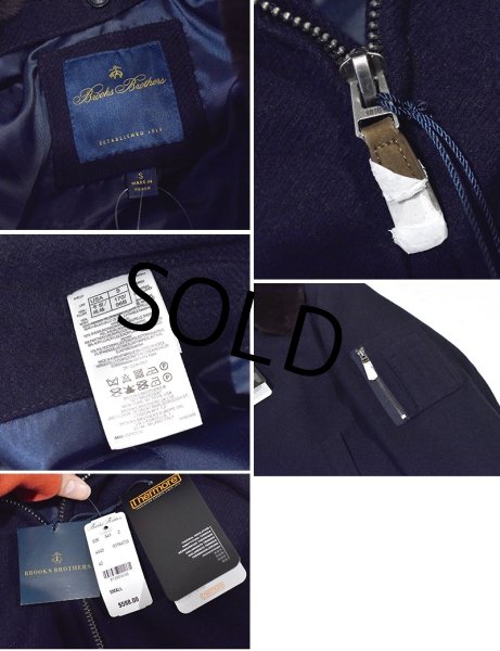 画像2: デッドストック【ブルックスブラザーズ】【Brooks Brothers】【黒×茶】【ボアカラー付き】【ジャケット】【サイズS】  (2)