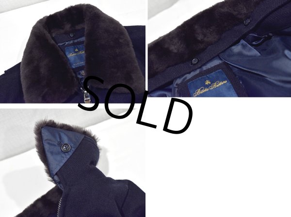 画像3: デッドストック【ブルックスブラザーズ】【Brooks Brothers】【黒×茶】【ボアカラー付き】【ジャケット】【サイズS】  (3)